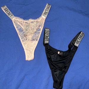 Victoria’s Secret Shine Strap Lace Thong